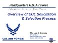 Overview of EUL Solicitation PowerPoint PPT Presentation