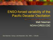 ENSOforced variability of the Pacific Decadal Oscillation