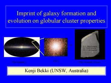 Imprint of galaxy formation and evolution on globular cluster properties