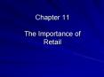 Chapter 11 The Importance of Retail PowerPoint PPT Presentation