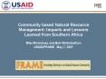 Community based Natural Resource Management: Impacts and Lessons Learned from Southern Africa Mike M PowerPoint PPT Presentation
