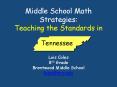 Middle School Math Strategies: Teaching the Standards in PowerPoint PPT Presentation