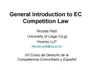 General Introduction to EC Competition Law