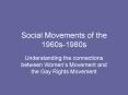 Social Movements of the 1960s1980s PowerPoint PPT Presentation