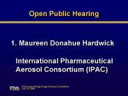 Open Public Hearing