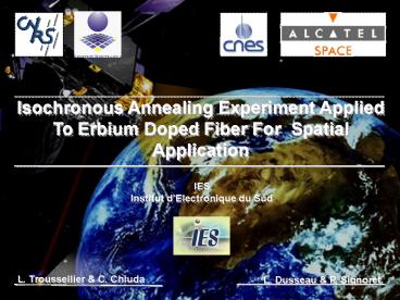 Amplificateurs Optique pour L'Espace