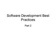 Software Development Best Practices
