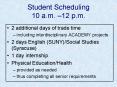 Student Scheduling 10 a'm' 12 p'm' PowerPoint PPT Presentation