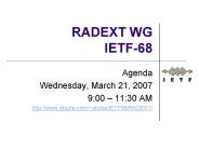 RADEXT WG IETF-68