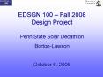 EDSGN 100 Fall 2008 Design Project PowerPoint PPT Presentation