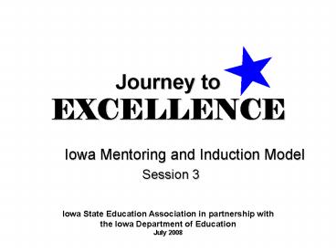 Journey to EXCELLENCE