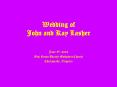 Wedding of John and Kay Lasher PowerPoint PPT Presentation