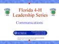 Florida%204-H%20Leadership%20Series PowerPoint PPT Presentation