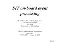 SEP/SIT software design / requirements PowerPoint PPT Presentation