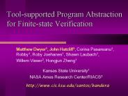 Tool-supported Program Abstraction for Finite-state Verification