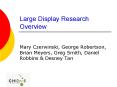 Large Display Research Overview PowerPoint PPT Presentation