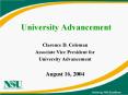University Advancement PowerPoint PPT Presentation