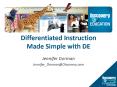 Differentiated Instruction Made Simple with DE PowerPoint PPT Presentation