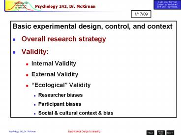 presentation player overlay