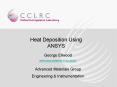 Heat Deposition Using ANSYS PowerPoint PPT Presentation