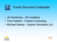 Portal Services Embedder