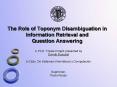 The Role of Toponym Disambiguation in Information Retrieval and Question Answering PowerPoint PPT Presentation