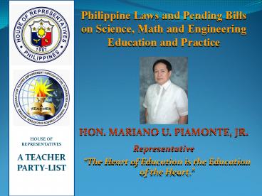 HON' MARIANO U' PIAMONTE, JR'