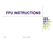 FPU INSTRUCTIONS