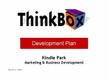 Kindle Park Marketing