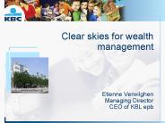Clear skies for wealth management
