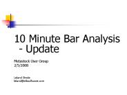 10 Minute Bar Analysis Update