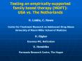 Testing an empiricallysupported family based therapy MDFT: USA vs' The Netherlands PowerPoint PPT Presentation