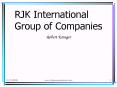 RJK International Group of Companies PowerPoint PPT Presentation