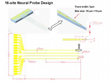 16site Neural Probe Design