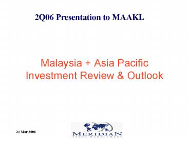 Malaysia   Asia Pacific Investment Review