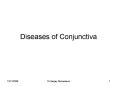 Diseases of Conjunctiva PowerPoint PPT Presentation