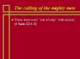 The calling of the mighty men PowerPoint PPT Presentation