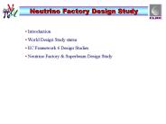 Neutrino Factory Design Study