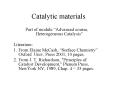 Catalytic materials PowerPoint PPT Presentation