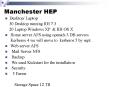 Manchester HEP PowerPoint PPT Presentation