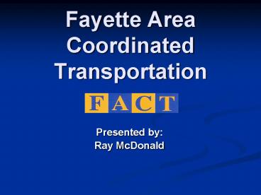 Fayette Area Coordinated Transportation