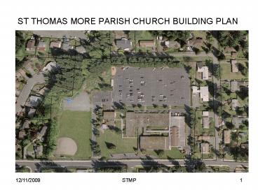 ST THOMAS MORE PARISH CHURCH BUILDING PLAN