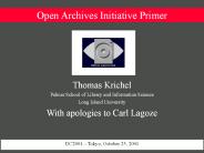 Open Archives Initiative Primer