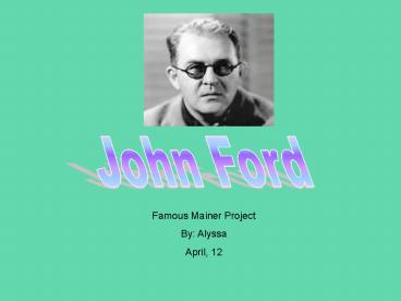 John Ford