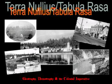 Geography, Demography