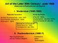 Art of the Later 20th Century: post 1945 PowerPoint PPT Presentation