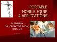 PORTABLE MOBILE EQUIP PowerPoint PPT Presentation