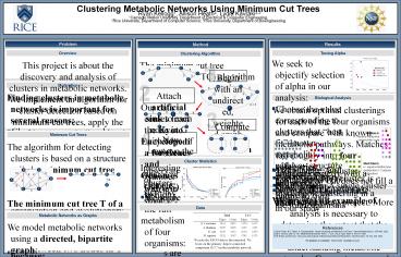 Clustering Metabolic Networks Using Minimum Cut Trees