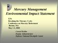 Mercury Management Environmental Impact Statement PowerPoint PPT Presentation