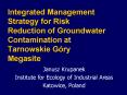 Integrated Management Strategy for Risk Reduction of Groundwater Contamination at Tarnowskie G PowerPoint PPT Presentation
